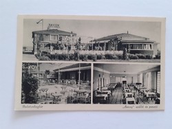 Old postcard 1942 Balatonboglár savoy hotel and pension Balaton photo postcard