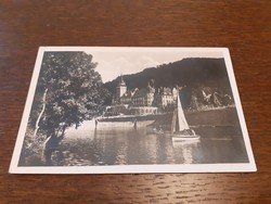 Old postcard 1942 Lillafüred Hámori lake with palace hotel photo postcard