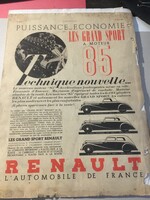 AUTÓS REKLÁMOK / 1935 !!!!