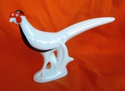 Art deco porcelain pheasant rooster 12.5 cm high