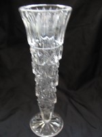 Bieder, art deco karcsú talpas,kristály váza