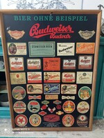 Budweiser sörös reklámtábla, sör reklám, kocsma