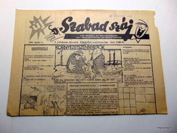 1989 október 3  /  Szabad száj  /  Régi újság ritkaság Ssz.:  21194