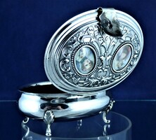 Special, antique, silver jewelry box, Portuguese, ca 1940 !!!