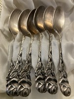 Hildesheimer rose silver plated mocha spoon set