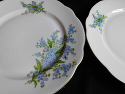 Antik Zsolnay  nefelejcsmintás tányérok -2 darab
