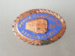 Old badge badge for 10 years of service