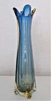 36.5 cm high, flavio poly murano, sommerso vase with 1955-1965 label / seguso /