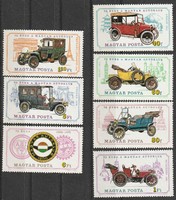 1975 75th anniversary of the Hungarian car club stamp series **