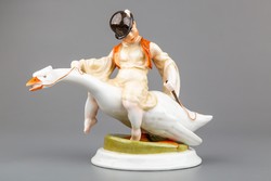 Antique Herend goose matyi figure # mc1190