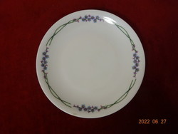 Lowland porcelain small plate, flower pattern, diameter 17 cm. He has! Jókai.