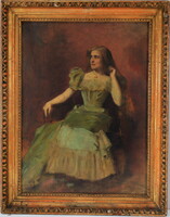 Ferraris Artúr (1856-1936): Márkus Emília színésznő portréja