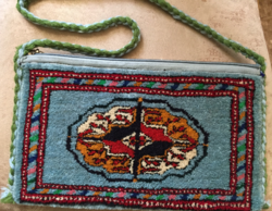 Special, wool, hand-knotted, small bag