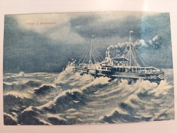 Storm on Lake Balaton, (steamer) 1911