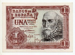 Spanyolország 1 spanyol Peseta, 1953, UNC