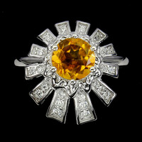 54 I use citrine 925 silver ring