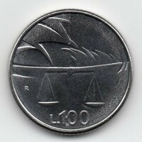 San Marino 100 Lira, 1990, kicsi vas