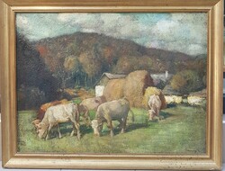 Paul Udvary (1900-1987): on pasture