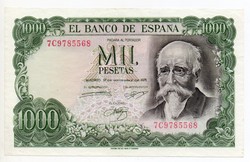 Spain 1000 Spanish pesetas, 1971, beautiful