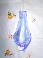 Modern design súlyos vastag cseh üveg váza- talpa lapra csiszolt