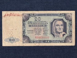 Lengyelország 20 Zloty bankjegy 1948 (id63181)