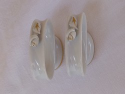 Hollóházi porcelán_Arrabona szalvétagyűrű pár