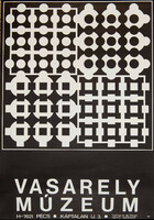 Victor Vasarely: exhibition poster, Vasarely Museum, Pécs, 1980s