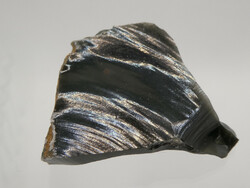 Rainbow obsidian: natural volcanic glass with rainbow color iridescence. 12 grams