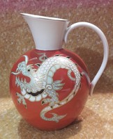 Porcelain jug with dragon, oriental jug (m2623)