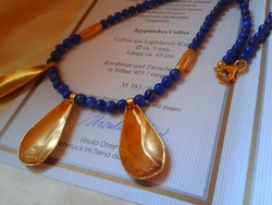 Ursula christ luxury lapis-silver jewelry.Certified.New!