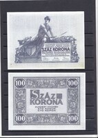 Magyarország 100 korona REPLIKA 1919 UNC