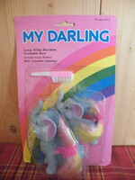 Old retro my darling pony rarity from the 1980s, in original packaging, blue