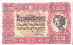 Magyarország 50000 korona REPLIKA 1923 UNC
