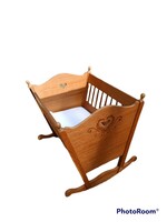 Baby cradle, cot, made of solid pine...