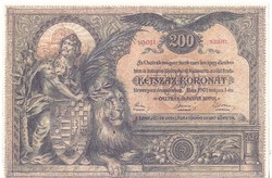 Magyarország 200 korona TERVEZET 1901