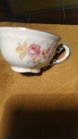 Zsolnay  vadrozsas barokk kávés csésze