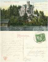 Régi képeslap - Schloss Bercht am Wörthersee 1910