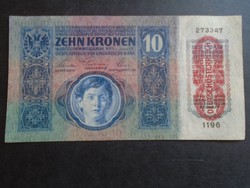 17 94 Austro-Hungary 10 Korona 1915 ovpt. 1919 10 Kronen 1915 mit Aufdruck DEUTSCHÖSTERREICH