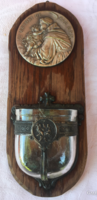 Holy water container with holy antal plaque -