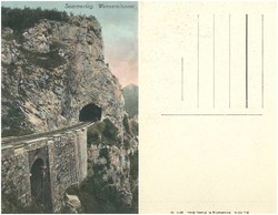 Old postcard - semmering weinzetteltunnel 1910