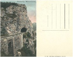 Régi képeslap - Semmering Weinzetteltunnel 1910
