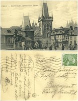 Régi képeslap - Prága