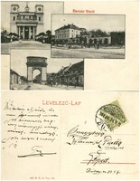 Régi képeslap - Üdvözlet Vácról 1907