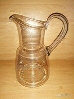 Antik metszett üveg kancsó 1,6 liter (z)