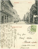 Régi képeslap - Szombathely Király utca 1910