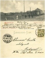 Régi képeslap - Gyulafehérvár Gőzmalom és villany telep 1902