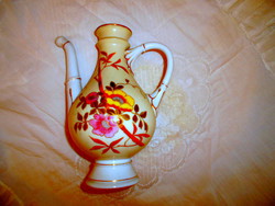 Antique pouring hand-painted porcelain jug - a special shape
