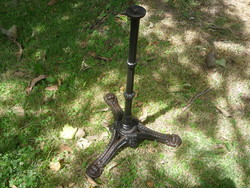 Cast iron table leg.