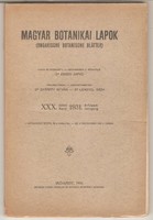 Degen Árpád: Magyar Botanikai Lapok  1931