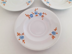 Retro 3 lowland porcelain blue flower coffee saucers